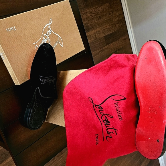CHRISTIAN LOUBOUTINMen\'s Coolito Logo Shearling Lined Mule Loaf